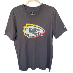 New‎ Era NFL Kansas City Shirt Mens Medium Gray Football Logo Football NEW